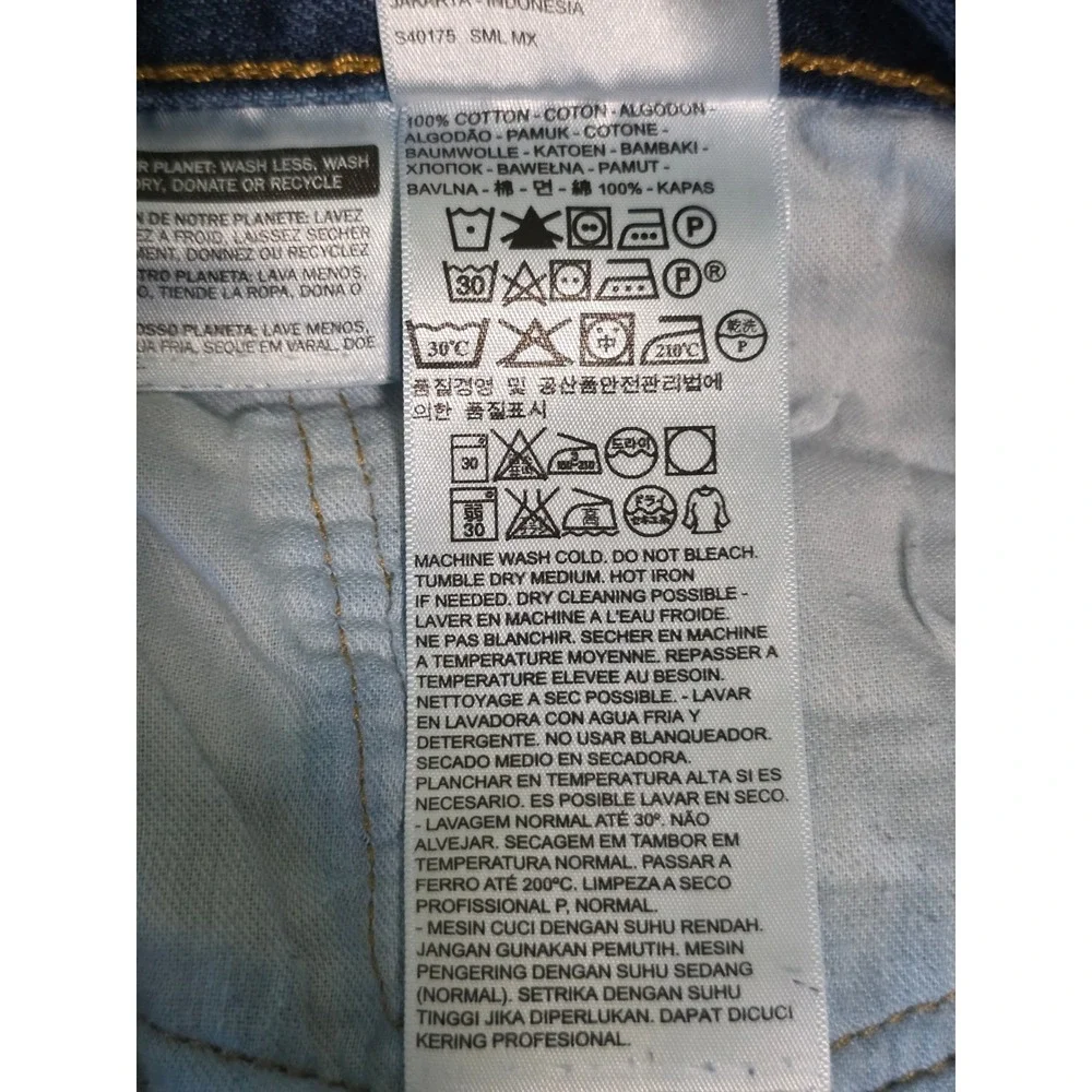 Levis 501 Original Fit Straight Leg Blue Jeans Mens 40x36 Button Fly Denim